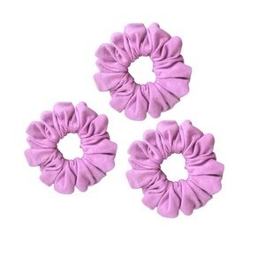 Set of Three Pink Scrunchies